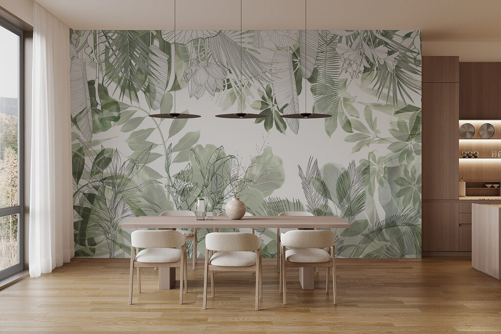 Bladlagen rond een opening — interieur 5