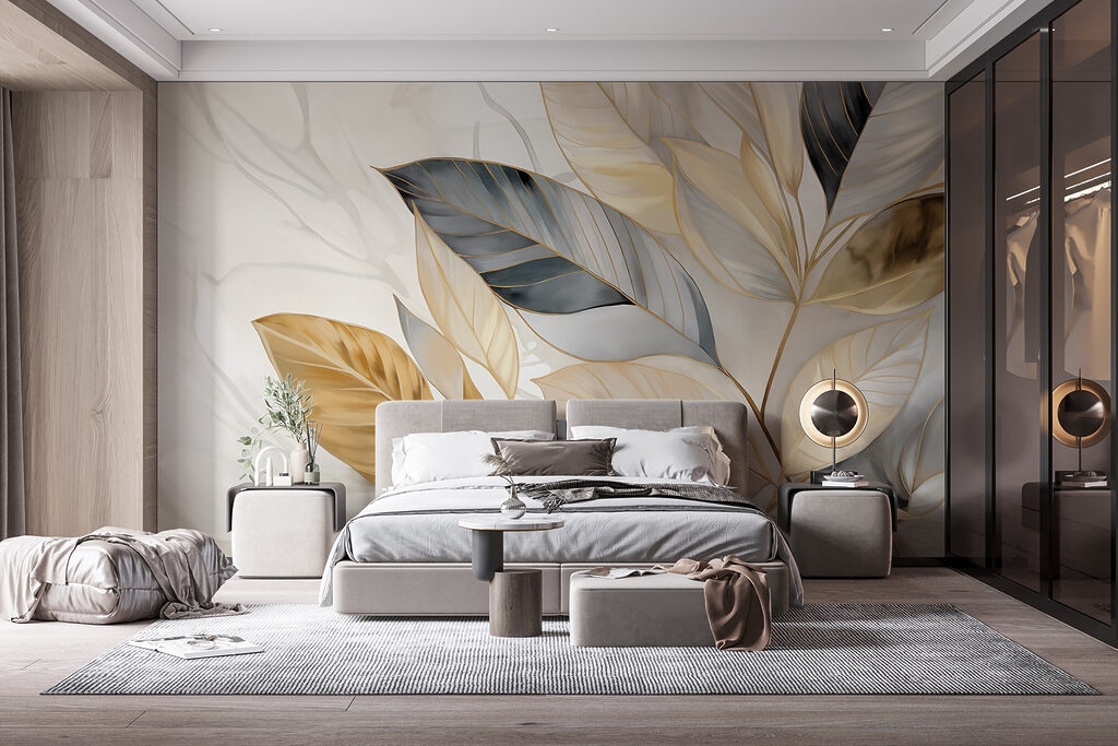 Gouden bladeren tussen antraciet — interieur 2