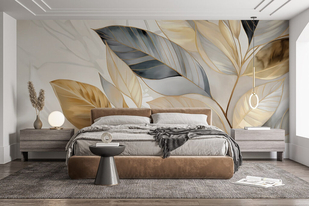Gouden bladeren tussen antraciet — interieur 3