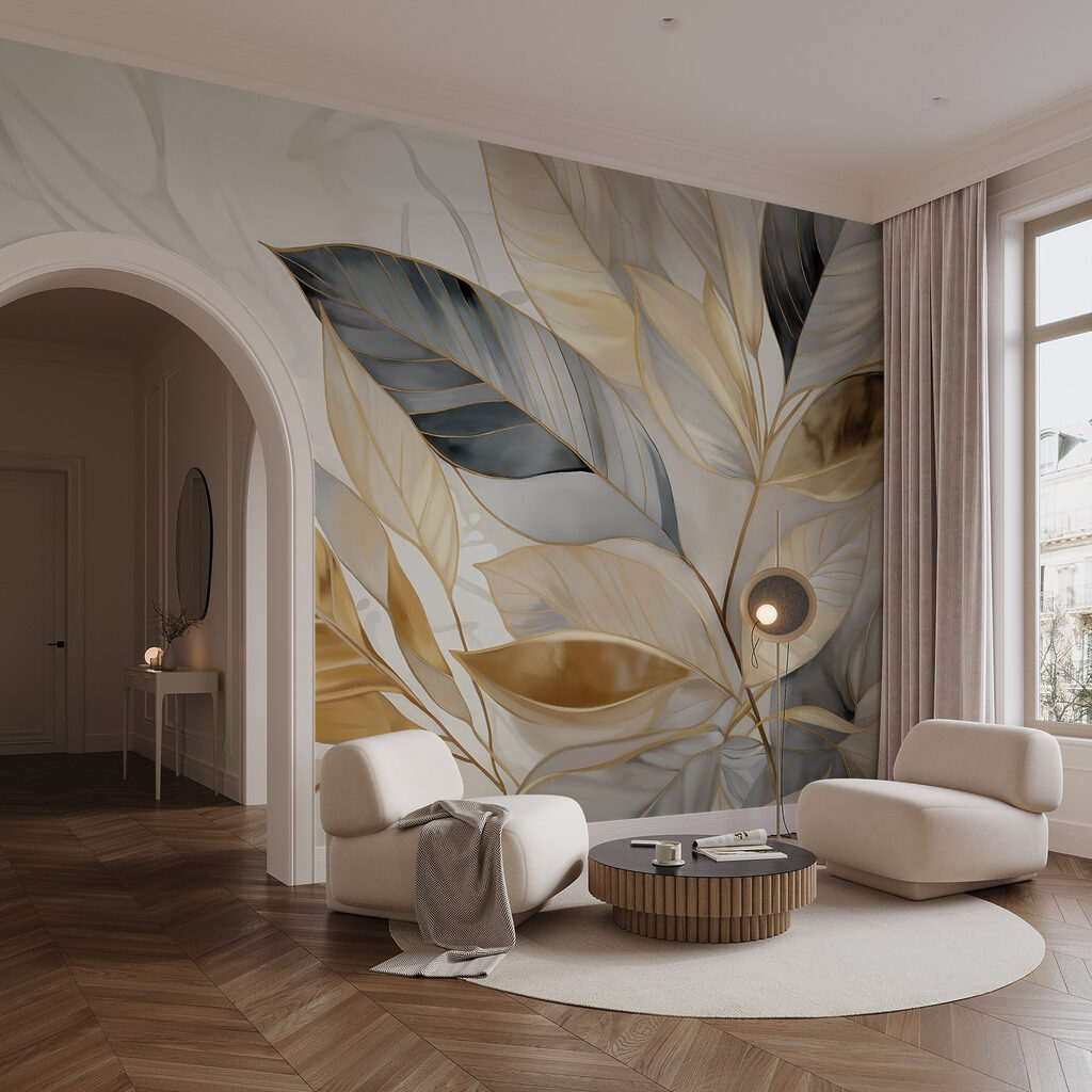 Gouden bladeren tussen antraciet — interieur 4