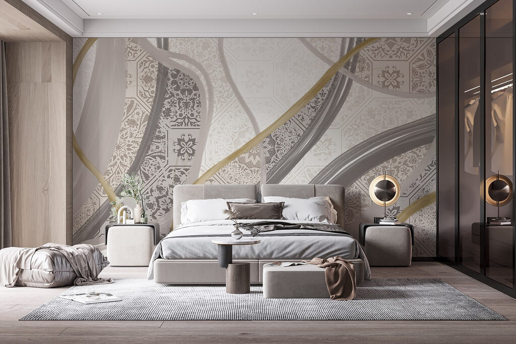 Sierlijke banen met tegelpatronen — interieur 2