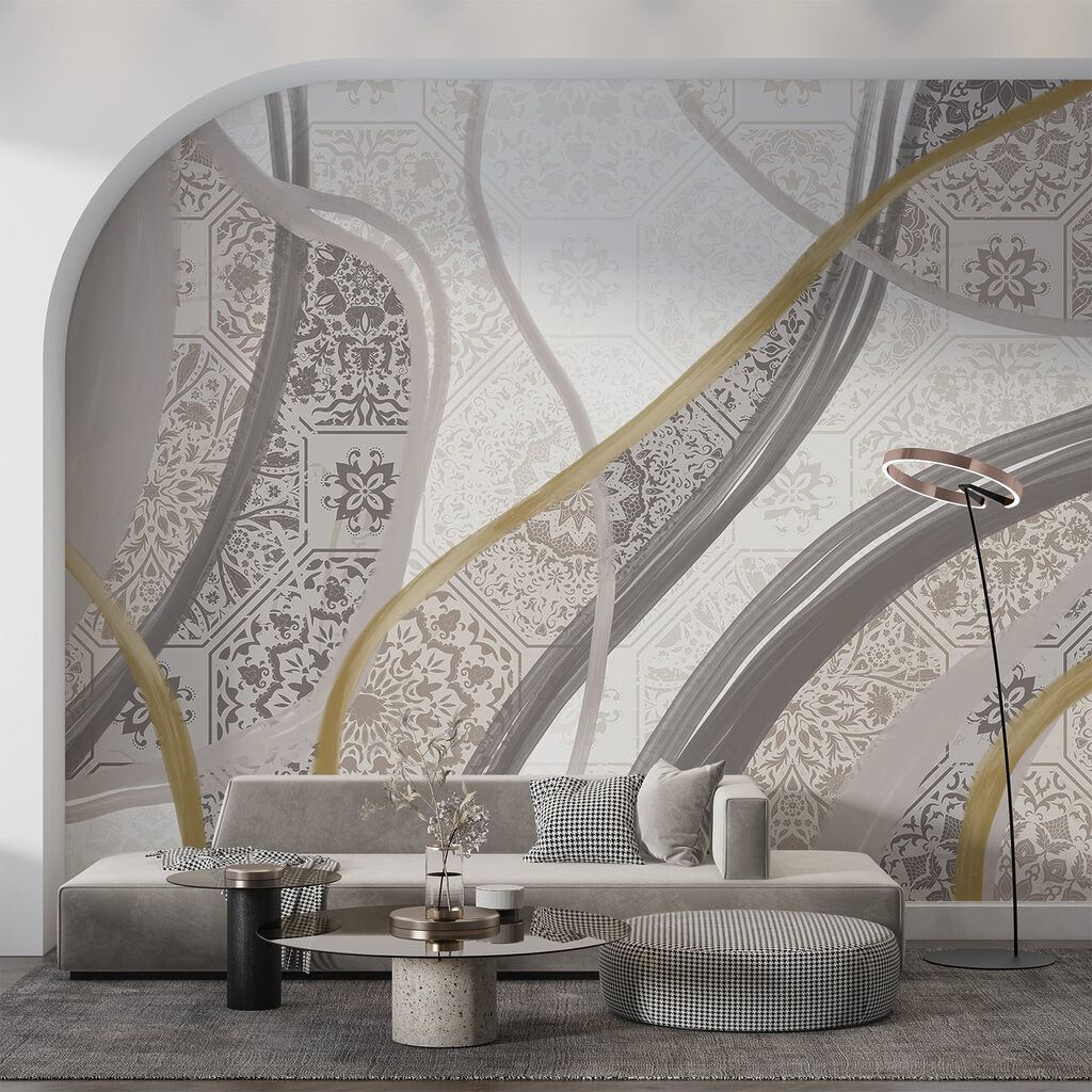 Sierlijke banen met tegelpatronen — interieur 4