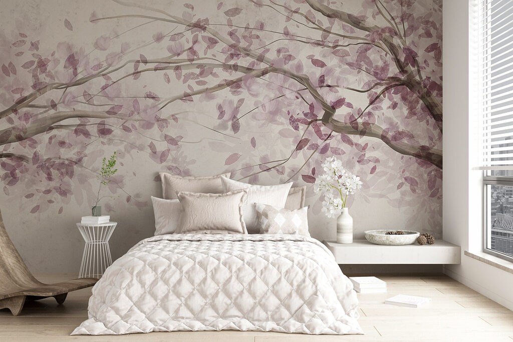 Boom met paarse bladeren — interieur 1