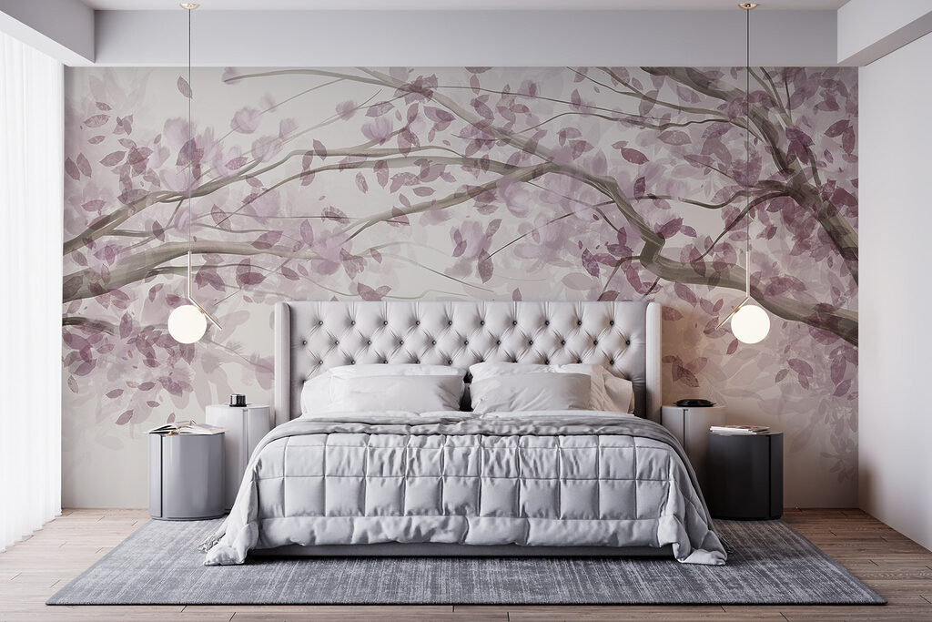Boom met paarse bladeren — interieur 2