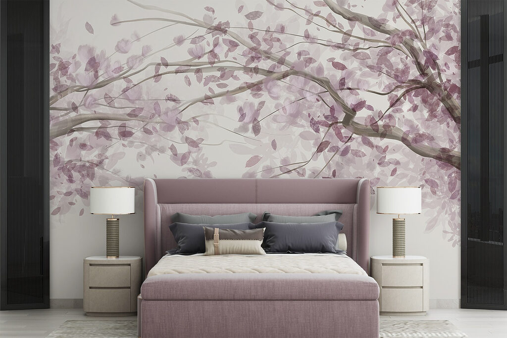 Boom met paarse bladeren — interieur 3