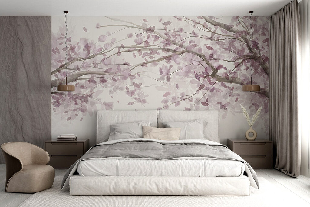Boom met paarse bladeren — interieur 4