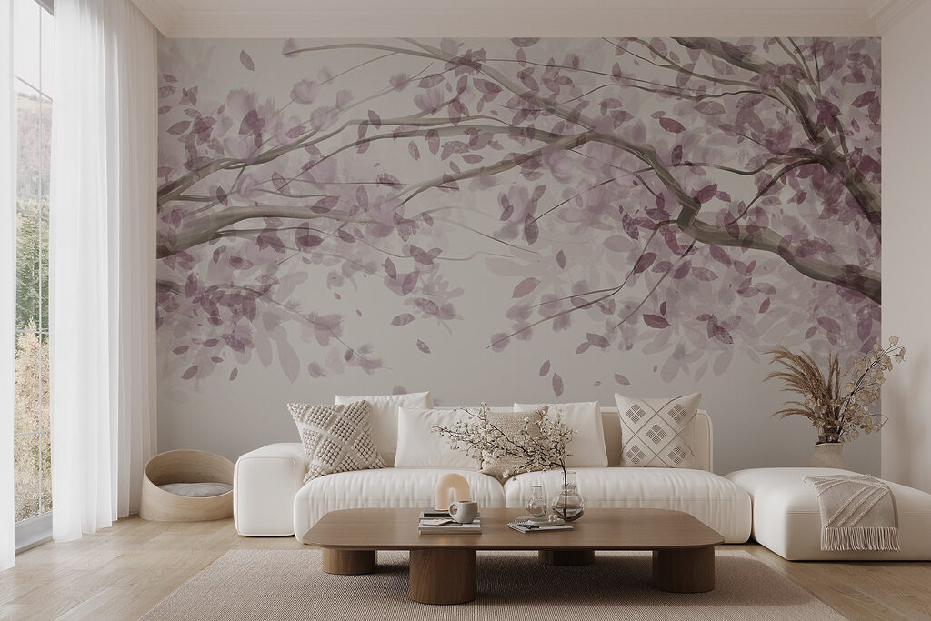 Boom met paarse bladeren — interieur 5
