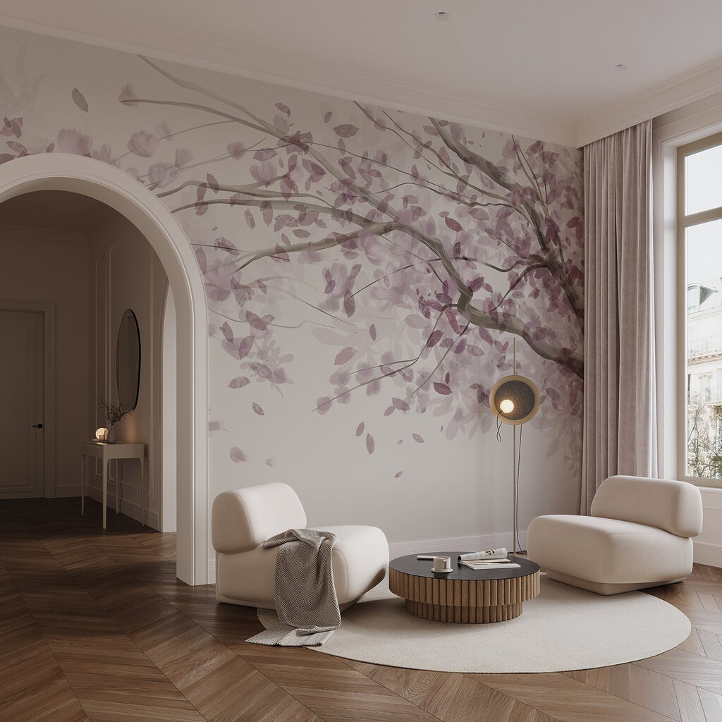 Boom met paarse bladeren — interieur 6
