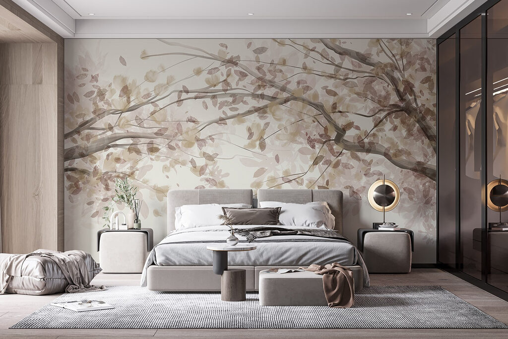Takken vol kleine blaadjes — interieur 1