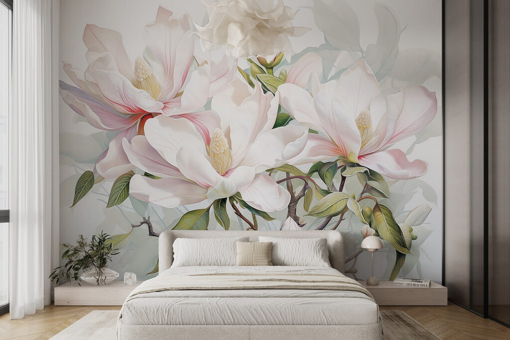 Magnolia in frisse aquarel — interieur 2
