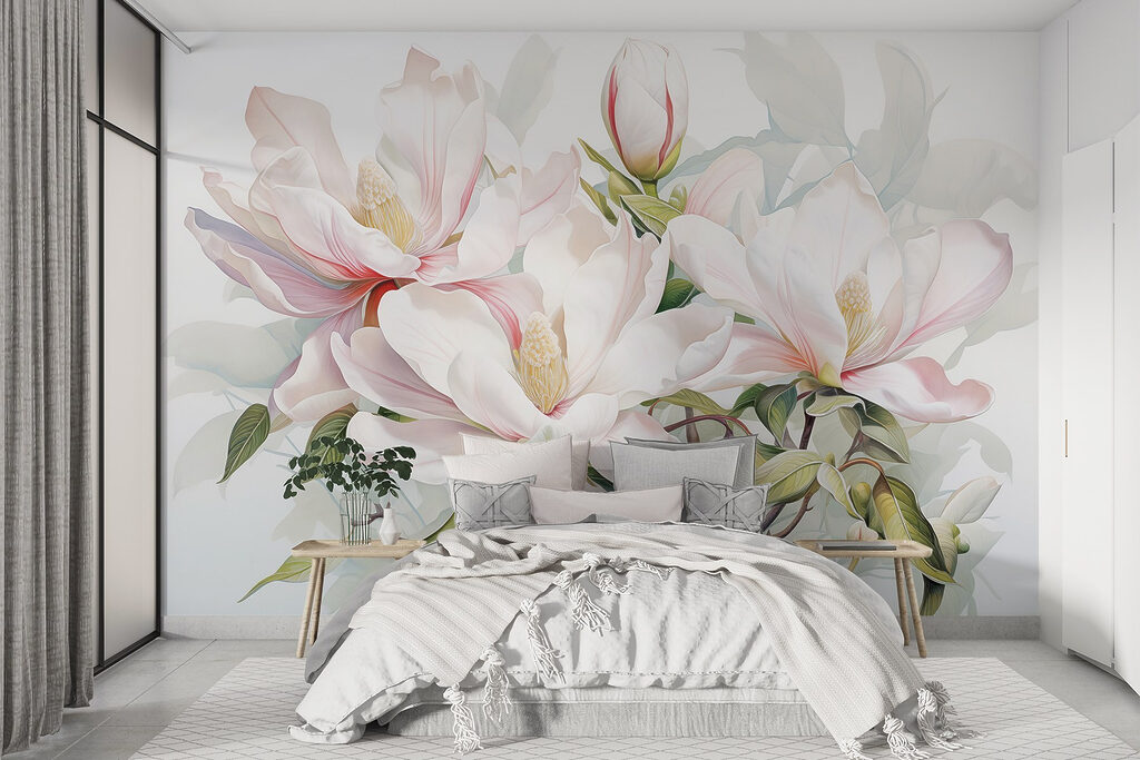 Magnolia in frisse aquarel — interieur 5