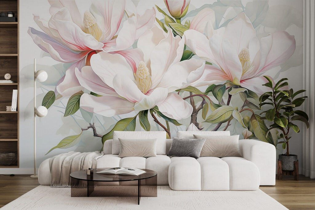 Magnolia in frisse aquarel — interieur 6