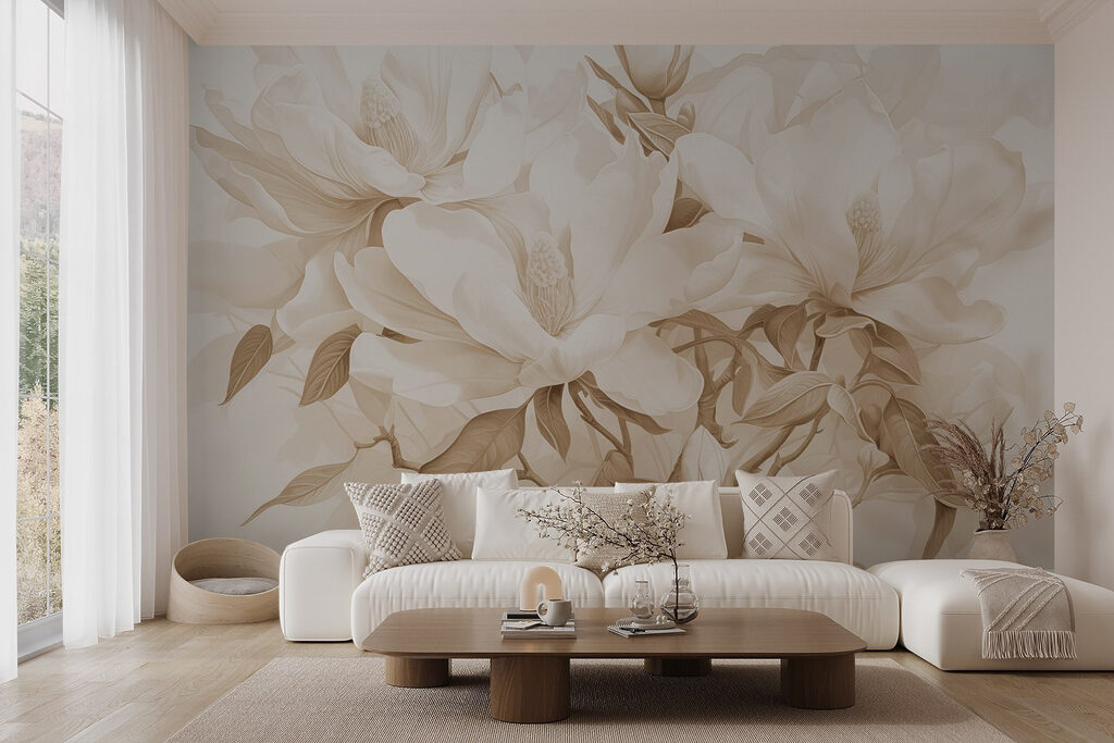 Magnolia in warme sepia — interieur 2