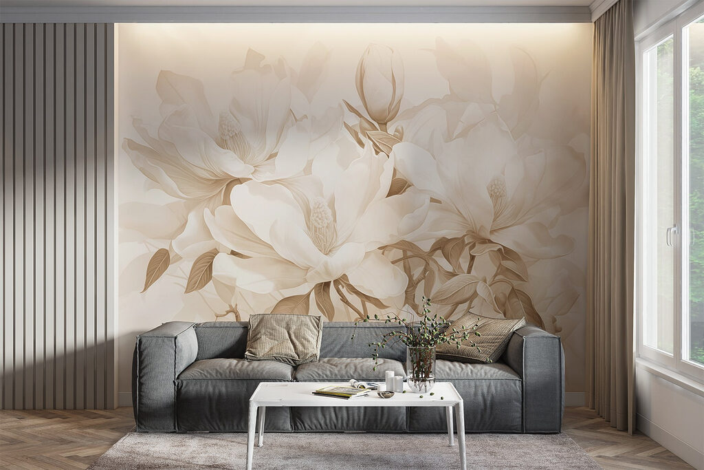 Magnolia in warme sepia — interieur 4