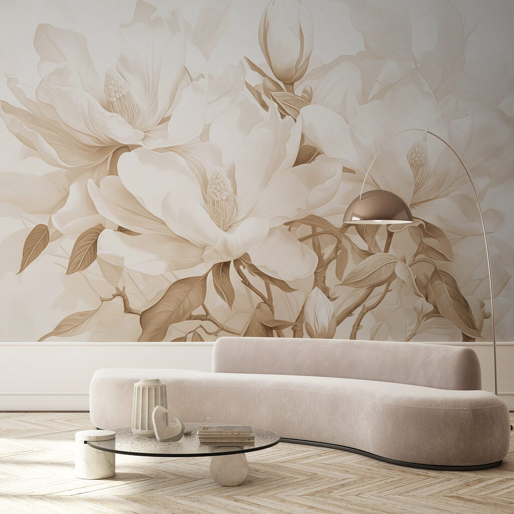 Magnolia in warme sepia — interieur 5