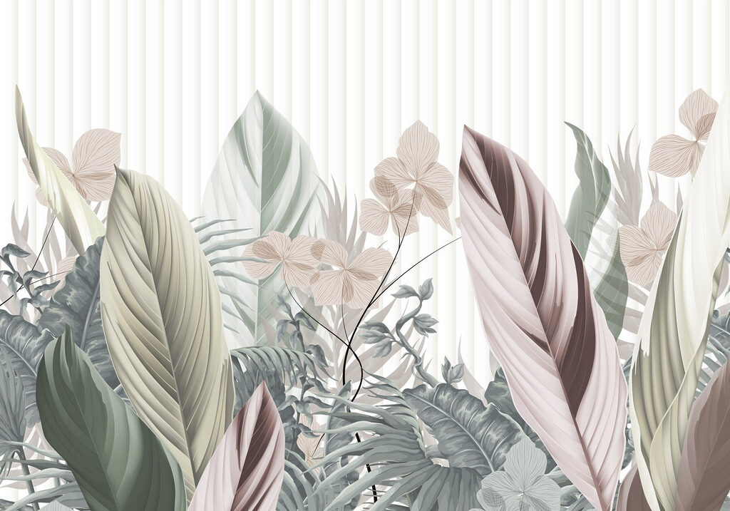 Lichte jungletuin voor strepen — volledig ontwerp