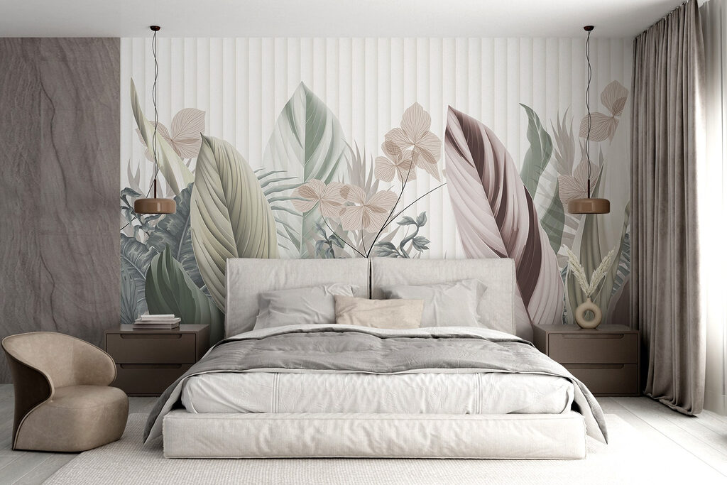 Lichte jungletuin voor strepen — interieur 1