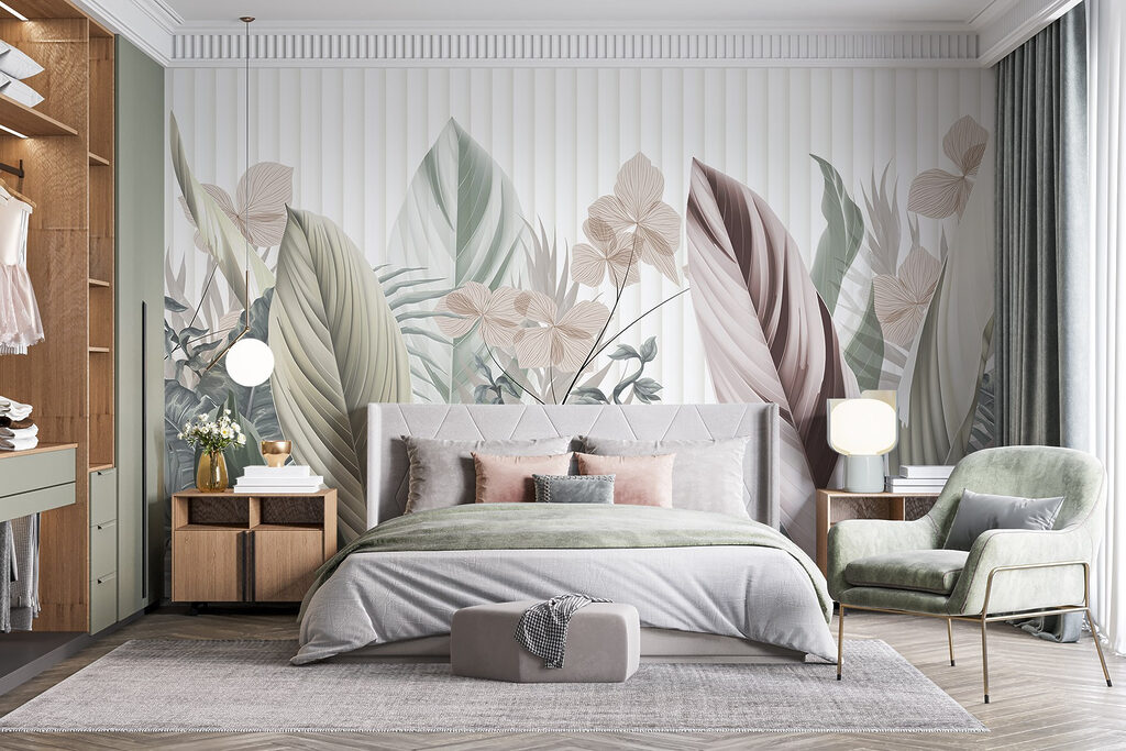 Lichte jungletuin voor strepen — interieur 2