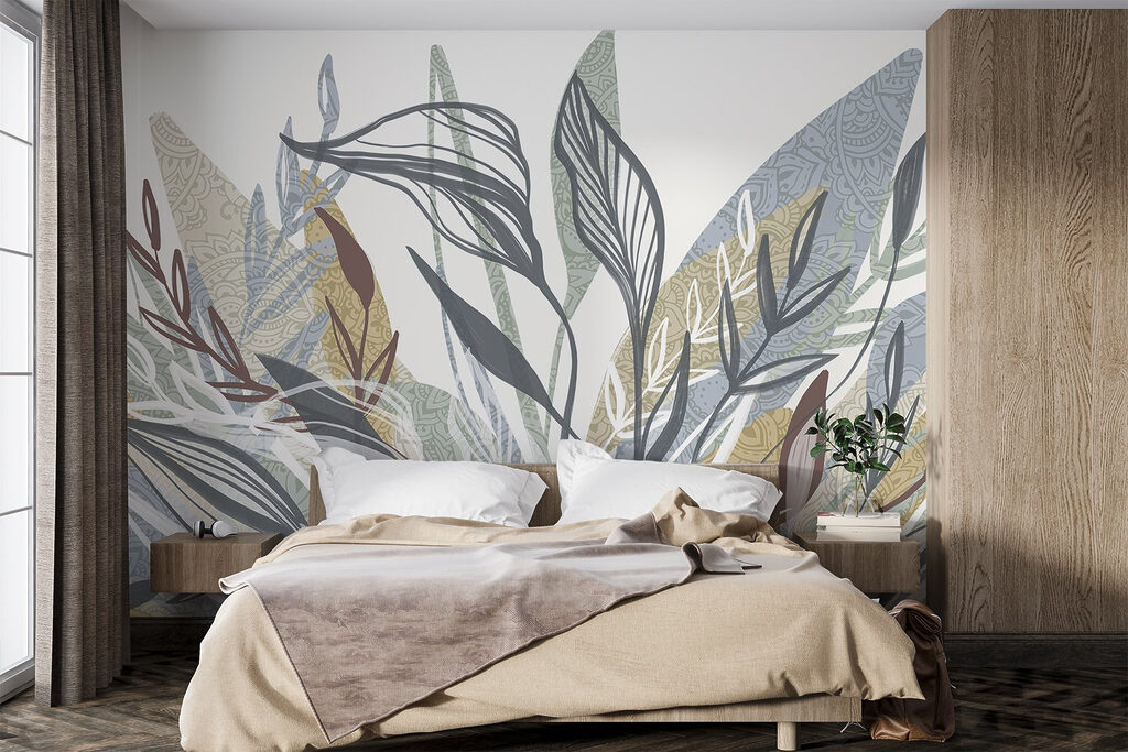 Kleurige bladeren met structuur — interieur 1