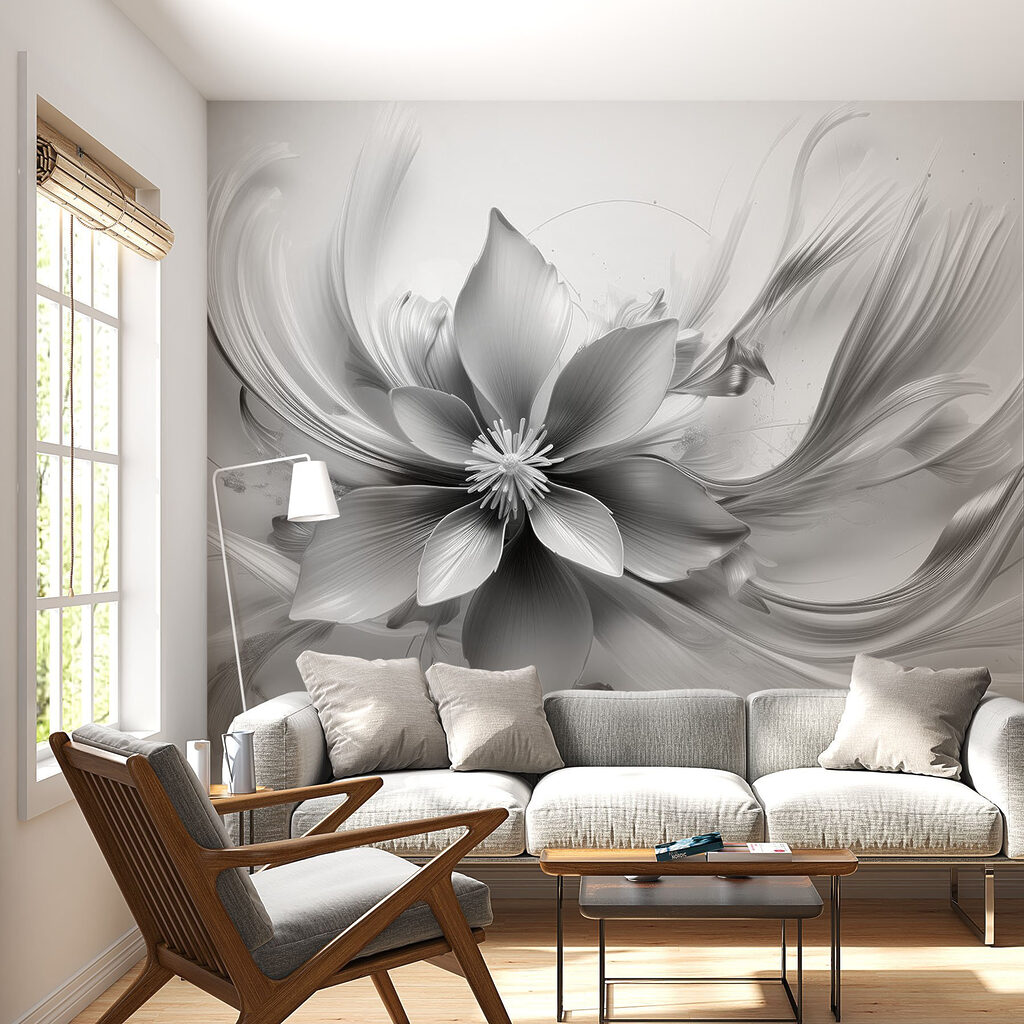 Bloem met sierlijke uitlopers — interieur 1