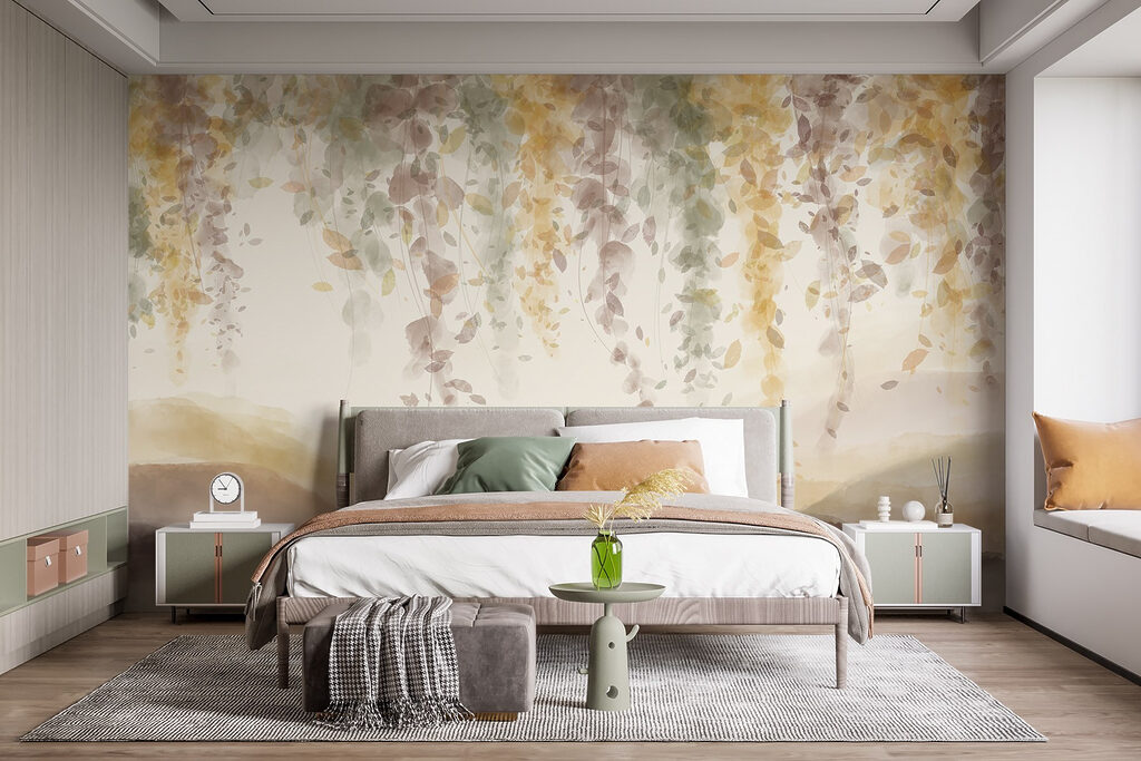 Hangend loof boven heuvels — interieur 1
