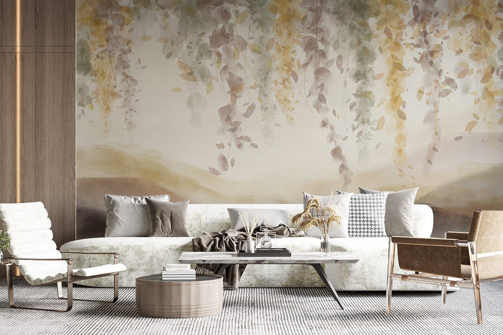 Hangend loof boven heuvels — interieur 3