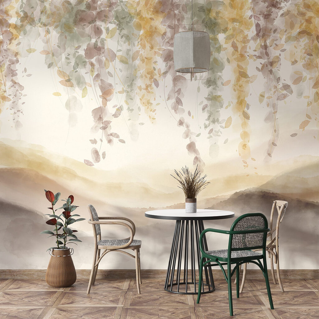 Hangend loof boven heuvels — interieur 5