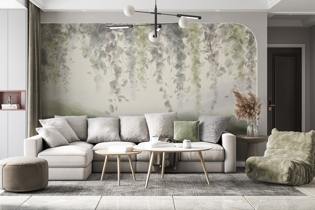 Hangend loof boven heuvels — interieur 4