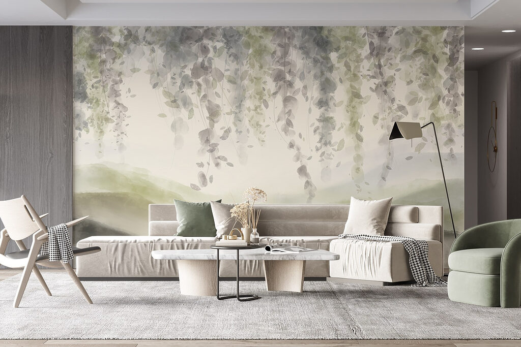 Hangend loof boven heuvels — interieur 5