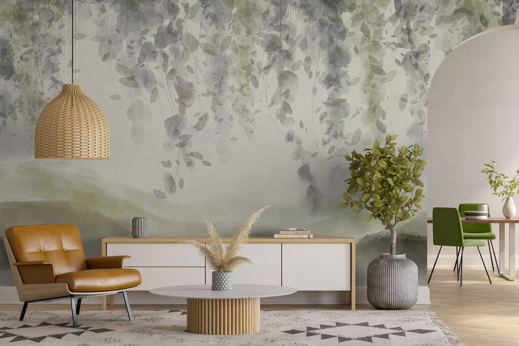 Hangend loof boven heuvels — interieur 6