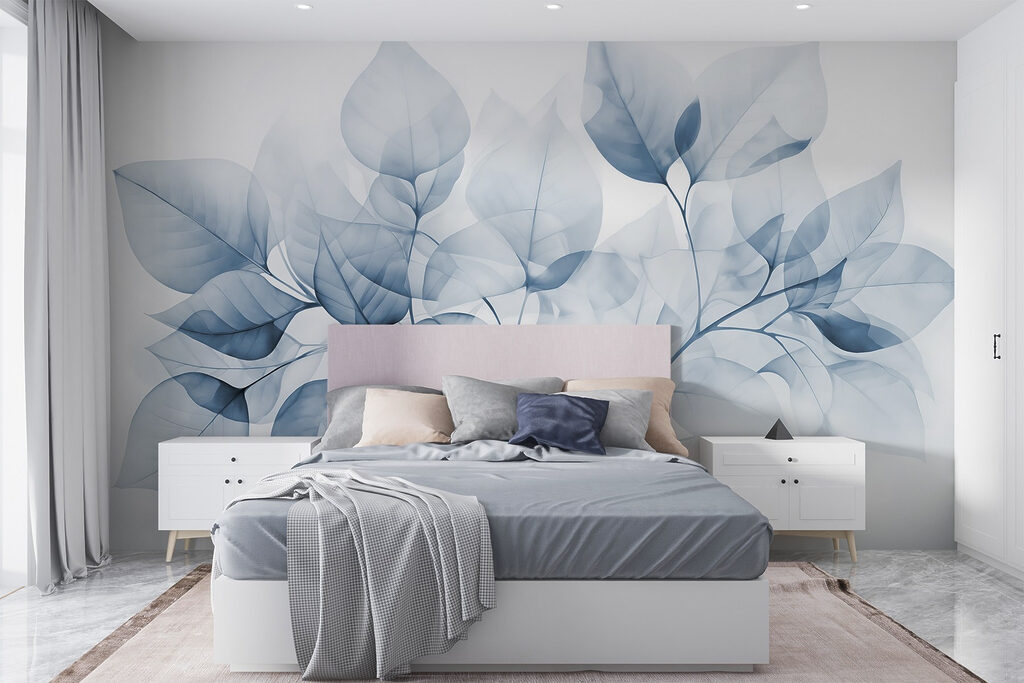 Zachte bladeren in delicate tinten — interieur 1