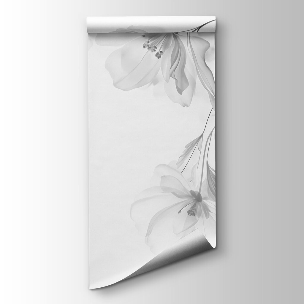 Grijze bloemen aan hangtakken — productweergave