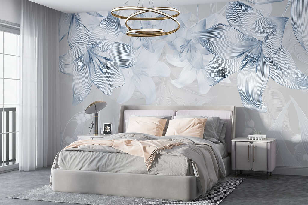 Delicate bloemen in subtiele tinten — interieur 3
