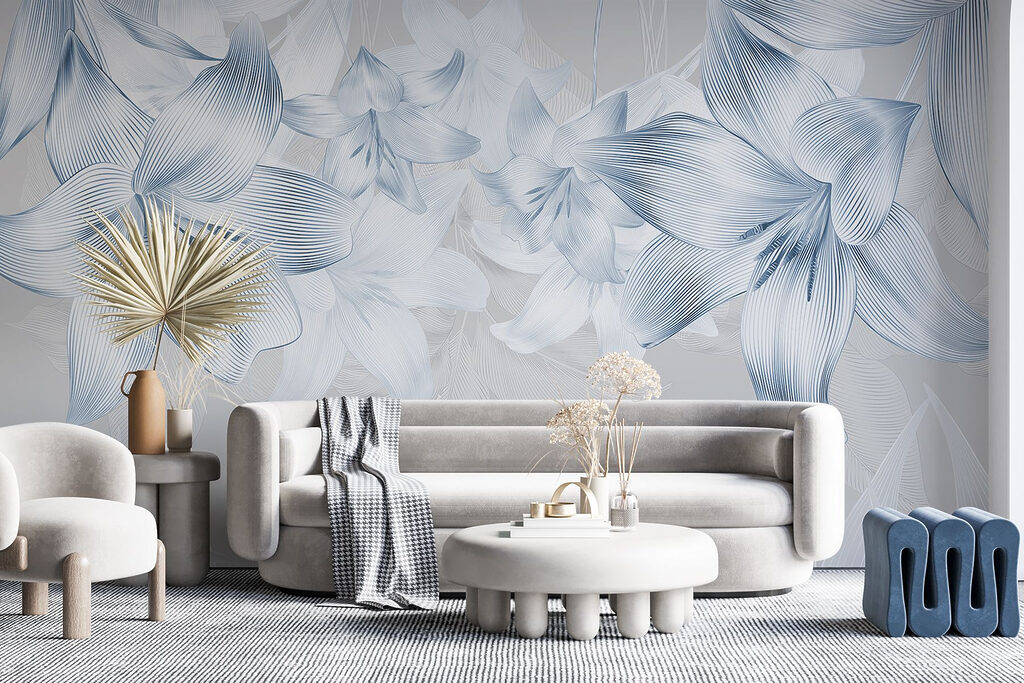 Delicate bloemen in subtiele tinten — interieur 5