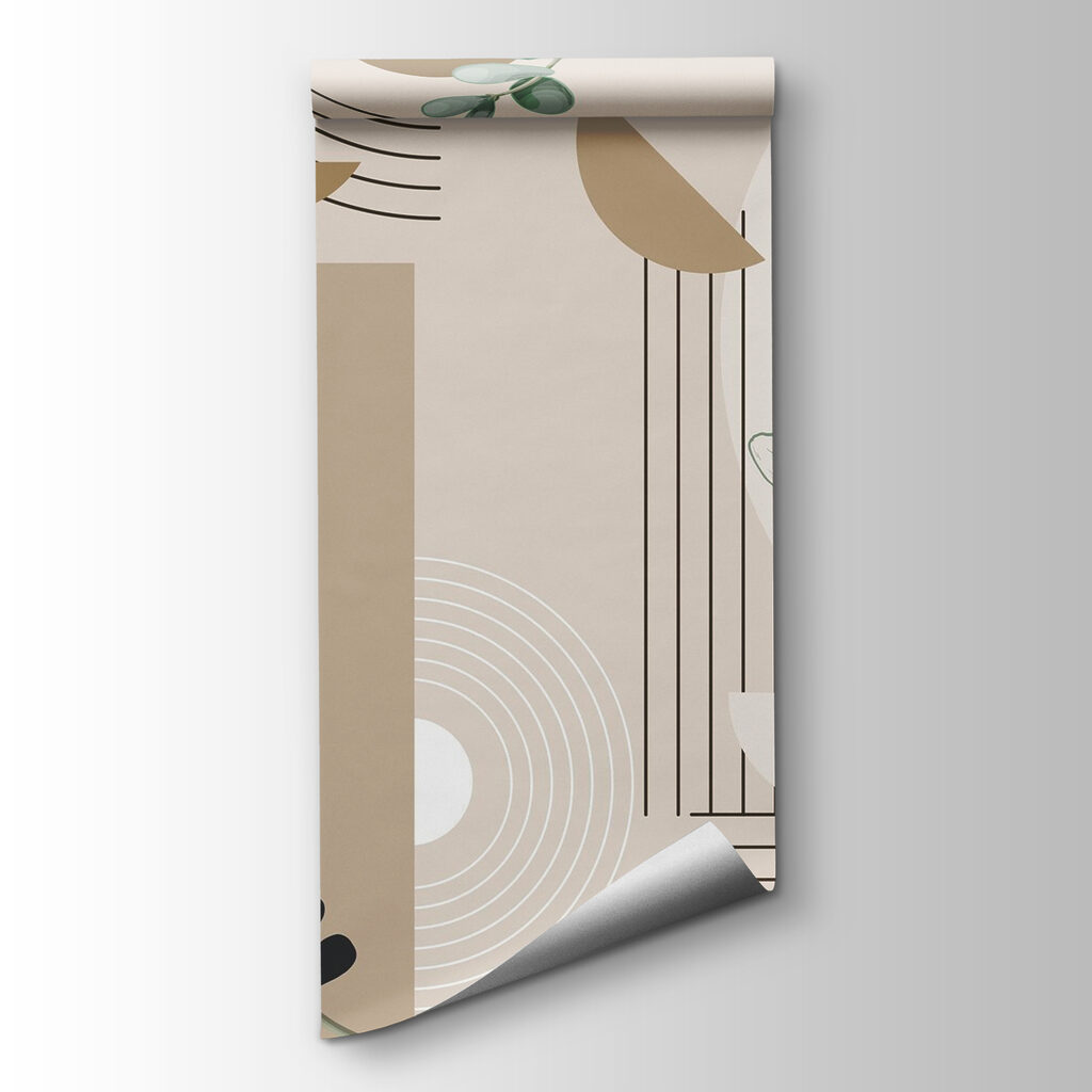 Artisjoklijnen tussen beige vlakken — productweergave