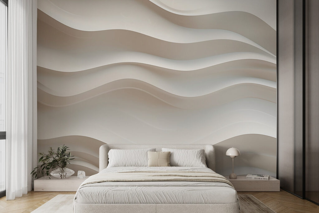 Zachte golven in neutrale tinten — interieur 1
