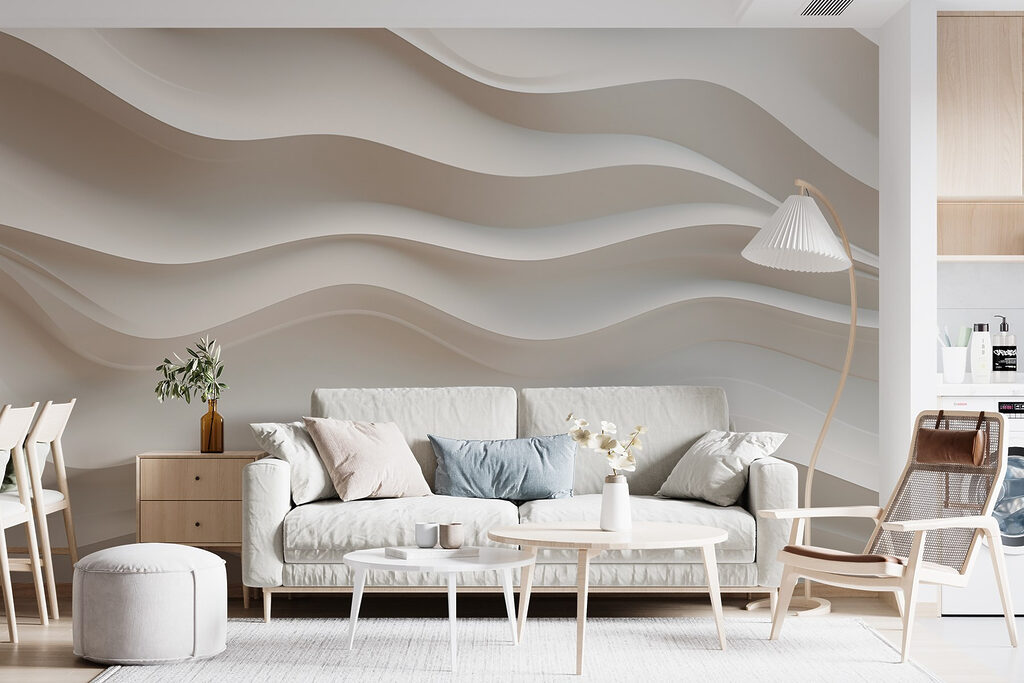 Zachte golven in neutrale tinten — interieur 3