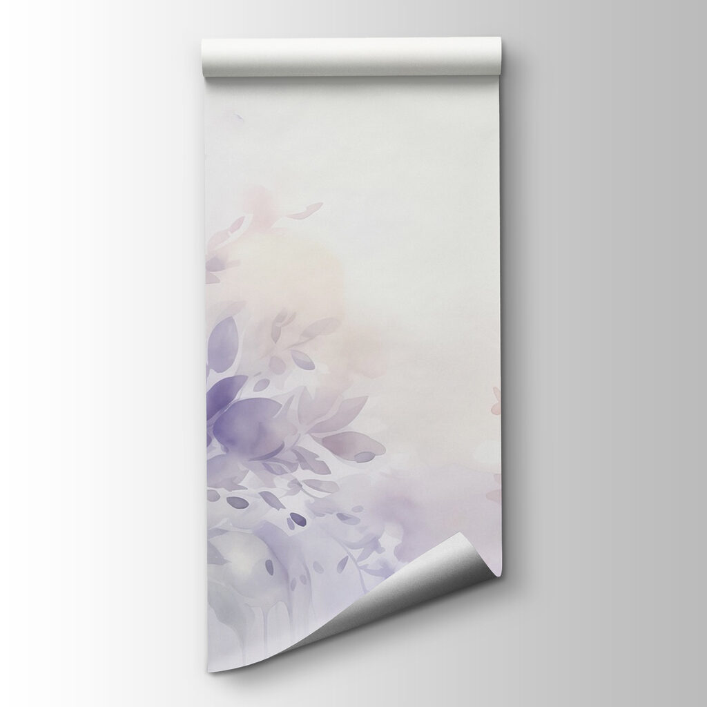 Paarse bloemen rondom licht — productweergave