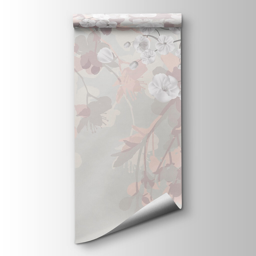 Witte bloemen op een witte achtergrond — productweergave