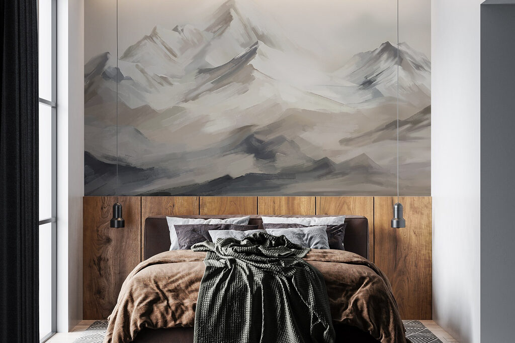 Schilderij van een bergketen — interieur 2