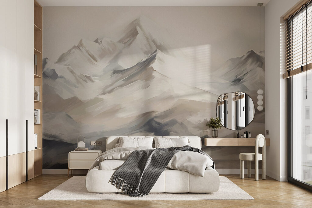 Schilderij van een bergketen — interieur 3