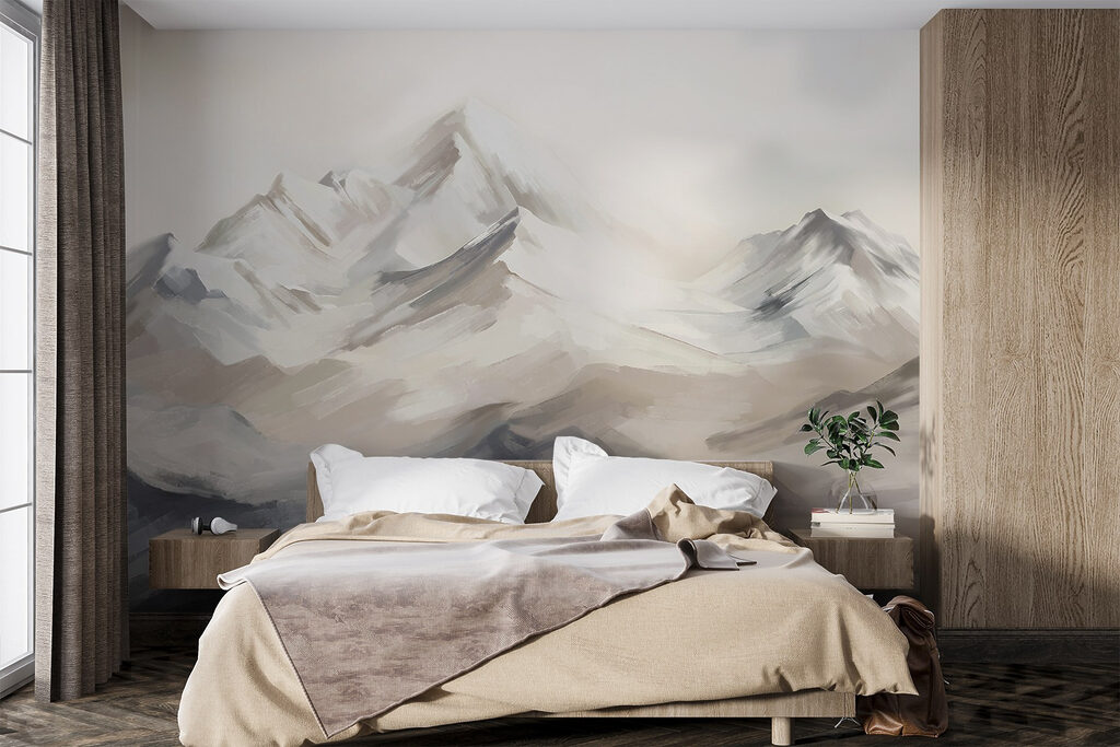 Schilderij van een bergketen — interieur 4