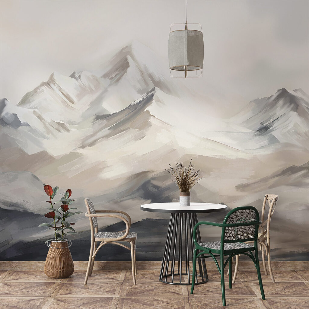 Schilderij van een bergketen — interieur 6