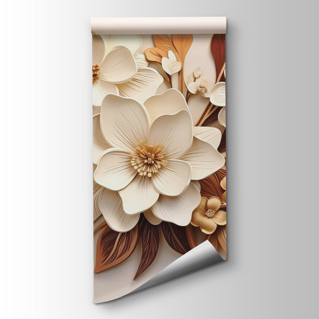 Bloemen met koperen bladlagen — productweergave