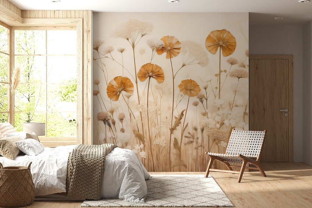 Gouden bloemen boven veldgras — interieur 4