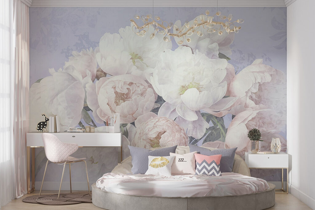 Boeket in roze nevel — interieur 3