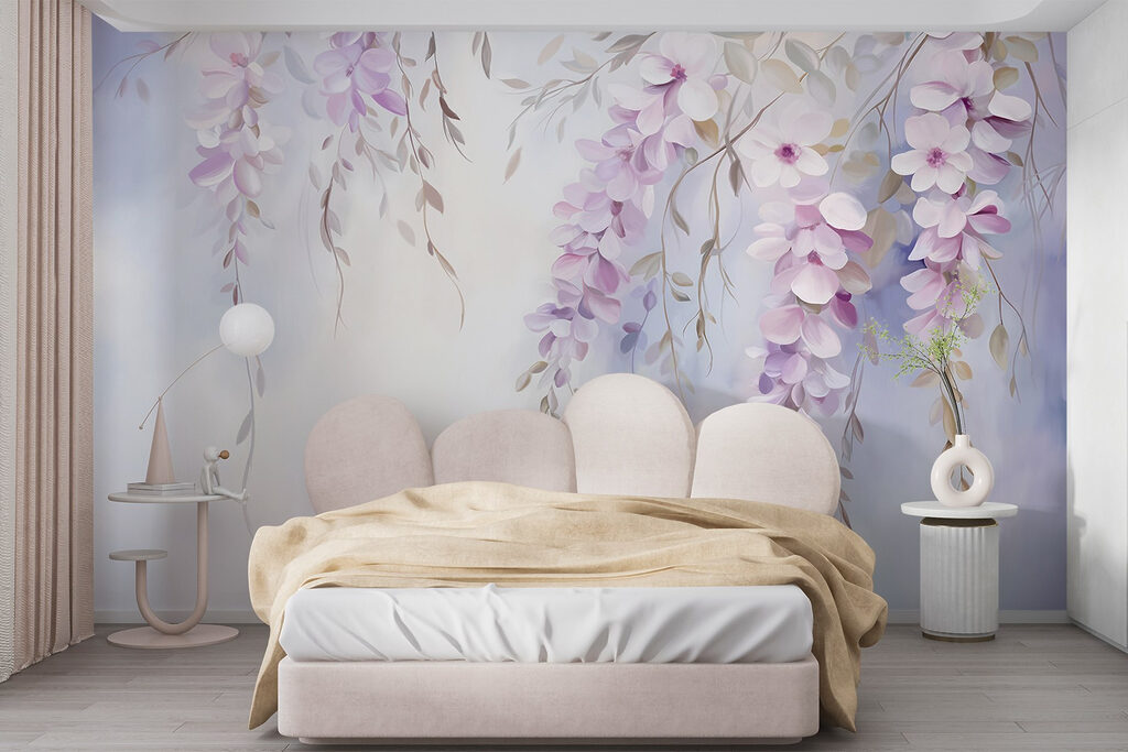 Schilderij van bloemen op een tak — interieur 2
