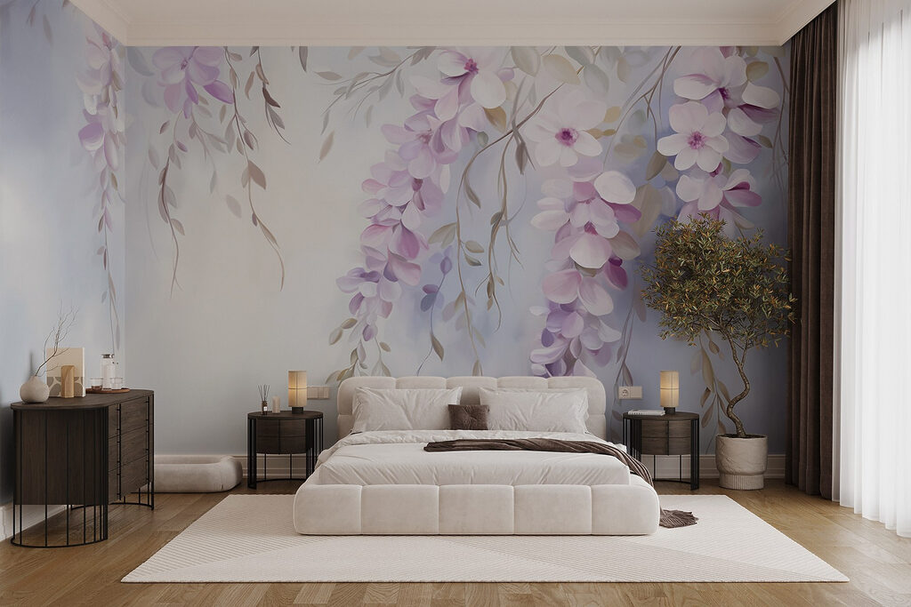 Schilderij van bloemen op een tak — interieur 3