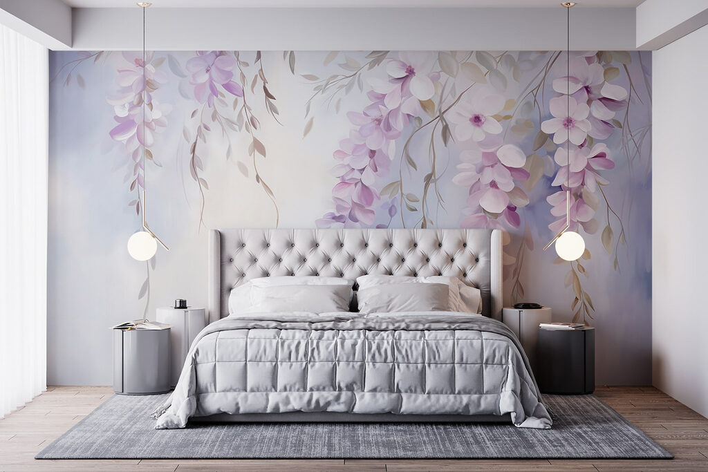 Schilderij van bloemen op een tak — interieur 4