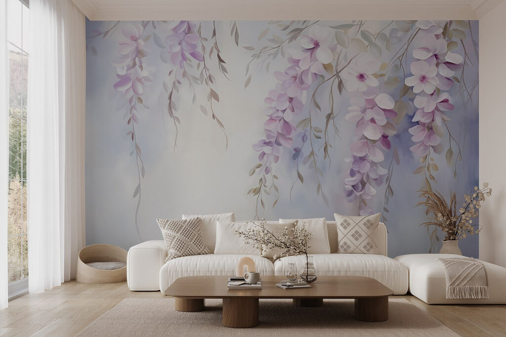 Schilderij van bloemen op een tak — interieur 6